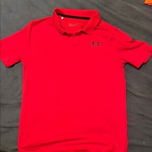 Under Armour Heatgear Youth XL Red Polo Shirt